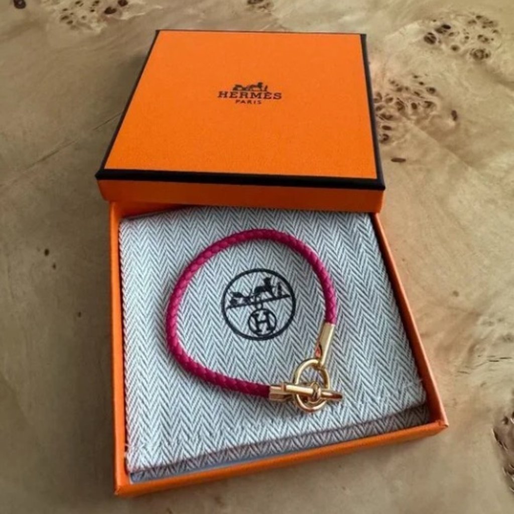 Authentic Hermes Glenan Bracelet T1 Box And Pouch 355$